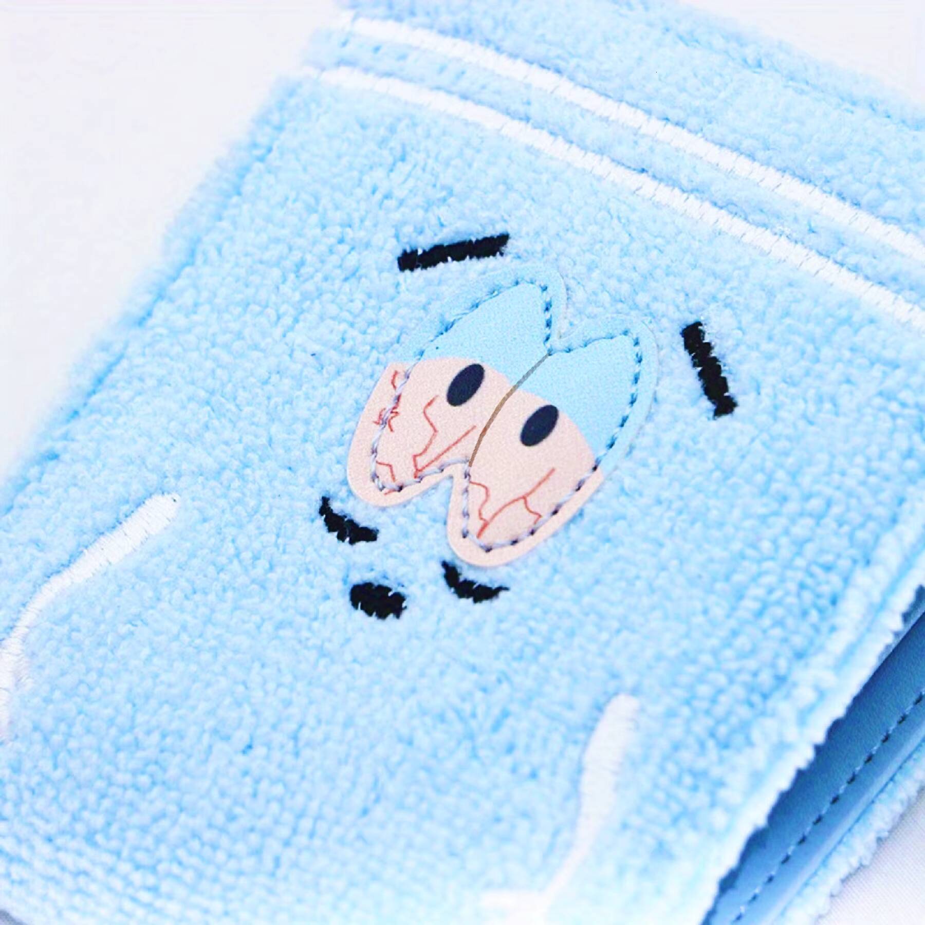 Towel Fabric Embroidered Anime Fashion WalletWomens Cute WalletShort 80 off Wallet ddmynov
