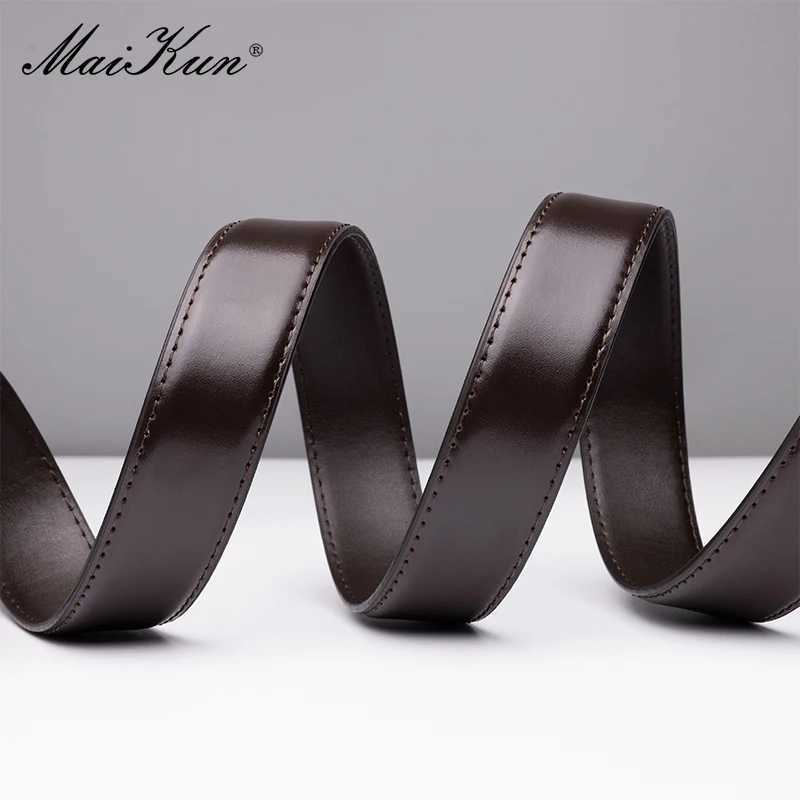 Maikun Fashion Genuine Leather Mens Belt Alloy Pin Buckle Casual Belt Large Size Business Belt For Men W250717