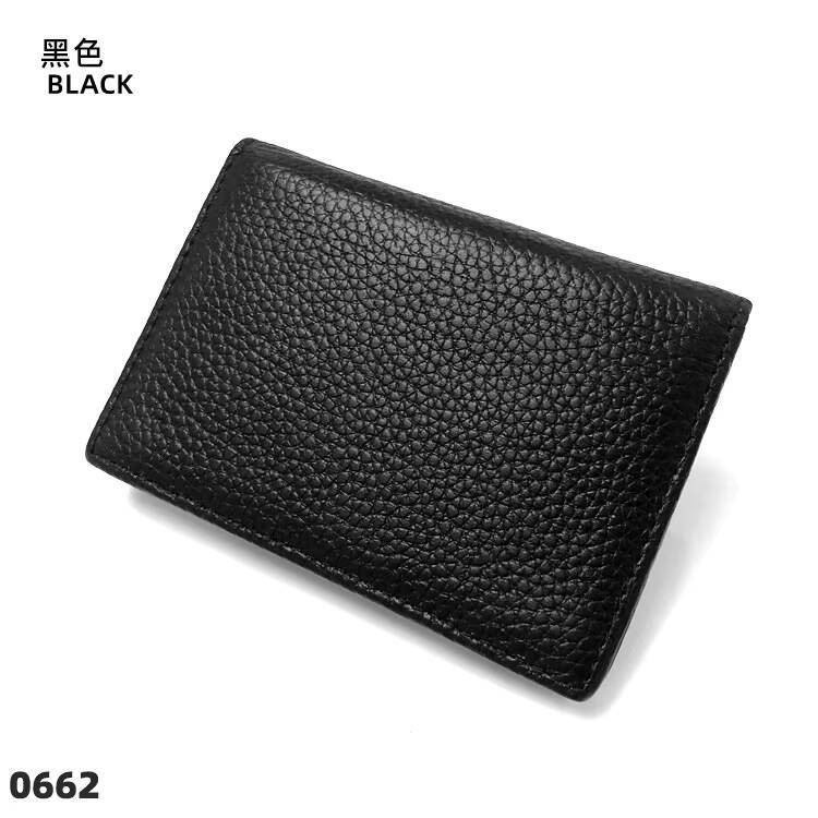 Personalize Name Business Holder Genuine Leather Men ID Credit Card Wallet Custom Company Logo DIY Gift Women Cardholder ddmynov