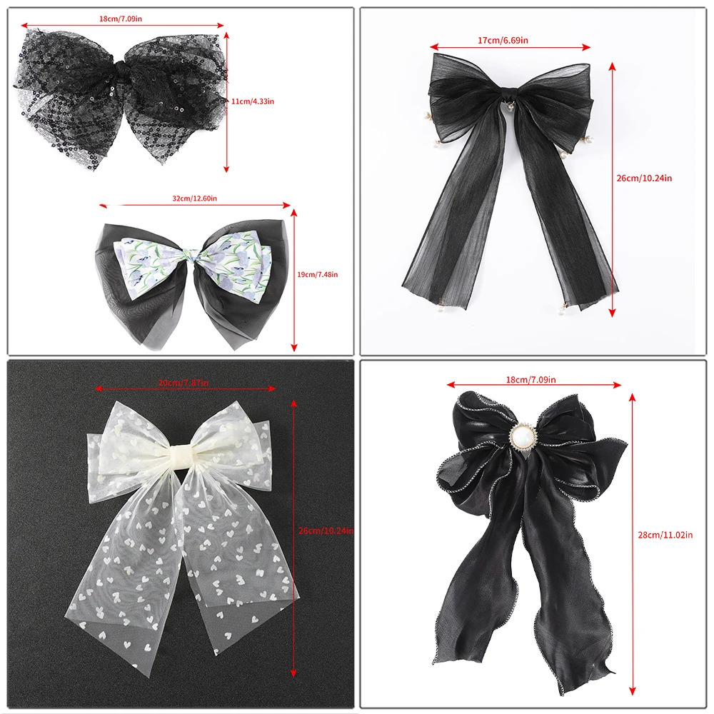 Triple-Layer Bow Hair Clips Girls Pearl Rhinestone Spring Clips Hairpin For Women Holiday Fashion Ponytail Hair Accessories 250716