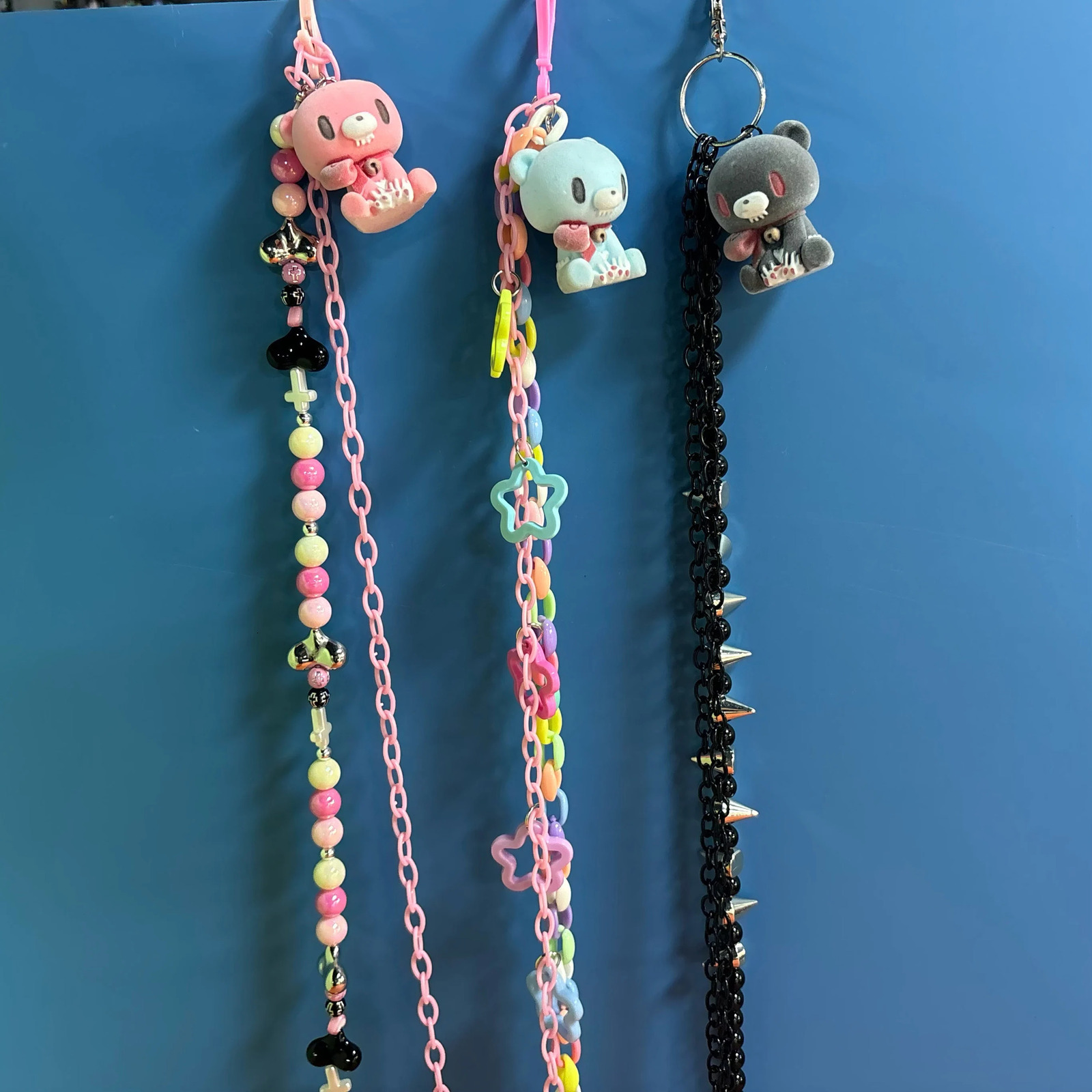 Punk Style Jeans Chain Gloomy bear Colorful Acrylic Star Accessory Hip-Hop Rock Waist Chain for Stylish Streetwear 250716