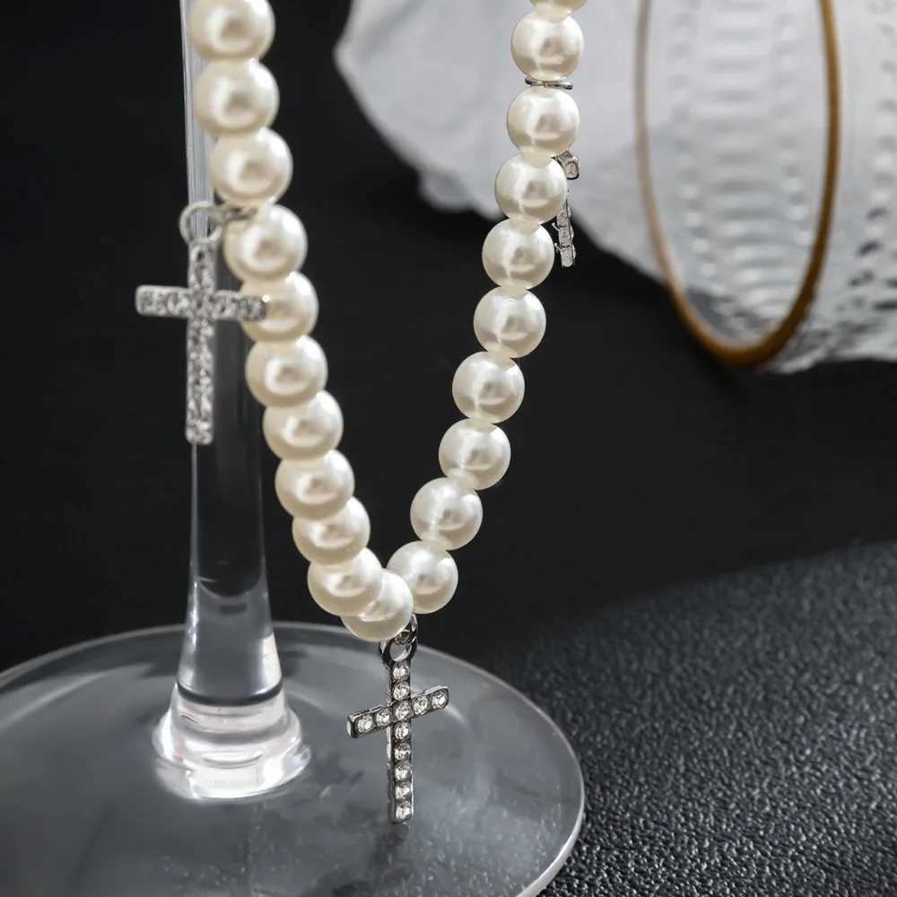 Trendy Gold Sweet Cool Pearl Hip Hop Unisex Korean Style Necklace Men Necklace Fashion Necklace Clavicle Choker XJ250717