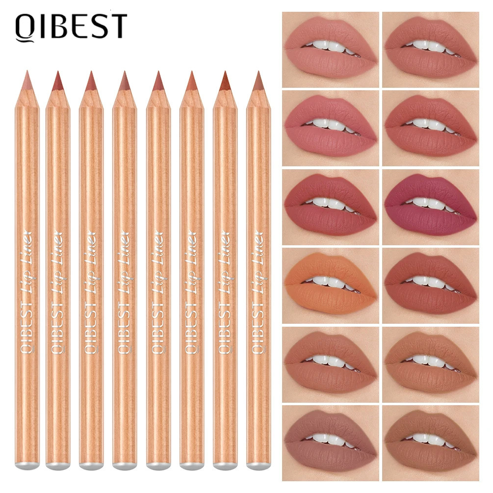 12pcs Lip Liner Pen Waterproof And Sweat-proof Not Easy To Fade Non-stick Cup Nude Lipstick Pencil Sets 12 Colors Lips Makeup 250716
