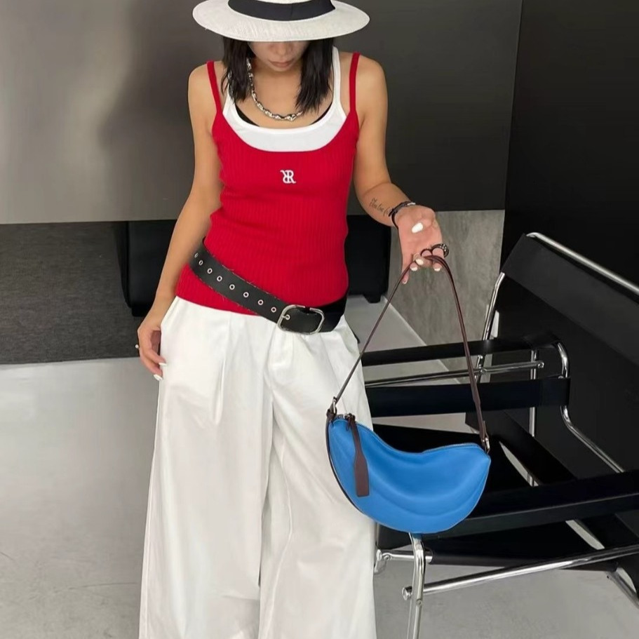 Korean Women's Armpit Bag Handbag Free Shipping Designer Luxury 2025 New Fashion Crescent Bag Casual Shoulder Crossbody Bag Shopping Bag