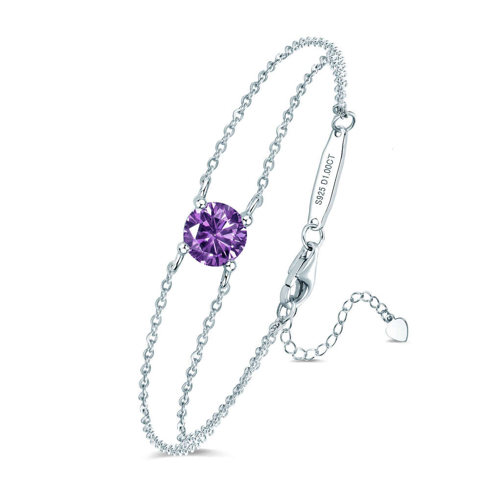 S Pure Sier Bracelet520 Qixi Valentine's Day For Girlfriend Or Best Friend Birthday Gift Birthstone Jewelry 408