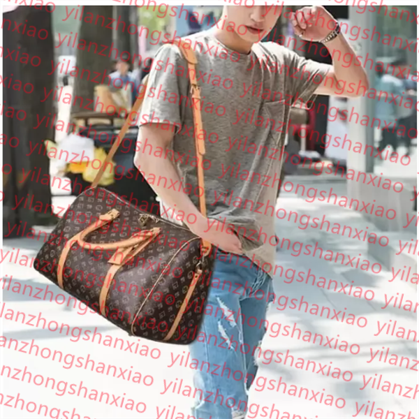 Top Duffel Bags men travel duffle bags brand designer luggage handbags With lock large sport bag size55CM