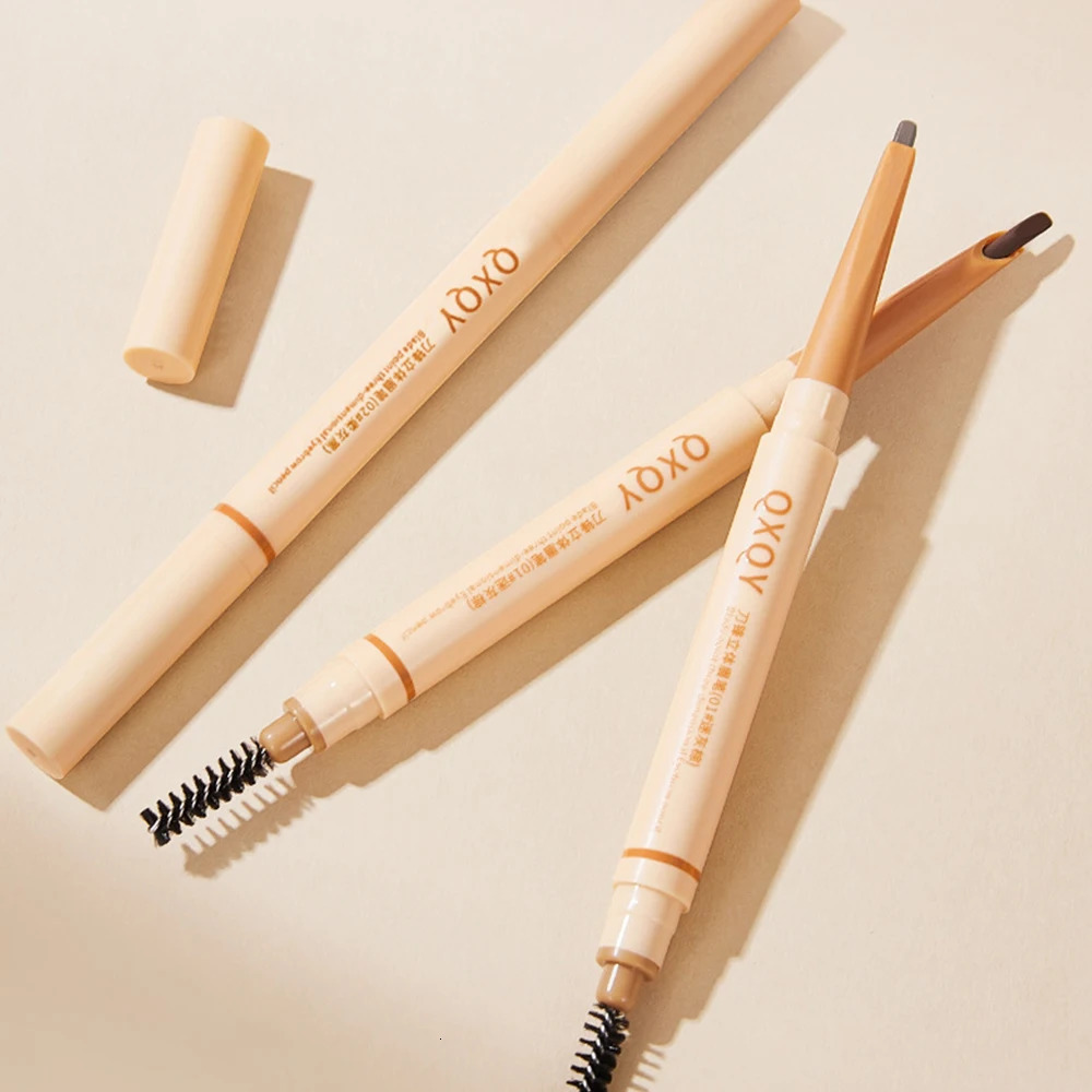 QXQY Slim Blade Tip Eyebrow Pencil Waterproof And Easy to Coloring Creates Natural Three-dimensional Wild Eyebrows 250712
