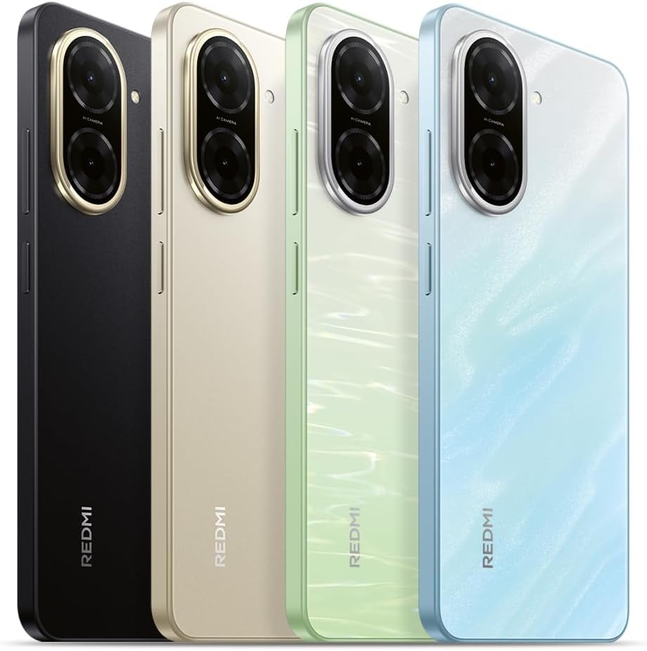 Xiaomi Redmi A5 Smartphone 4GB + 128GB, Battery 5200mAh Octa-Core Processor, 32MP Al Dual Camera, 6.88 Inch Display, Fingerprint and Face Unlock, Blac