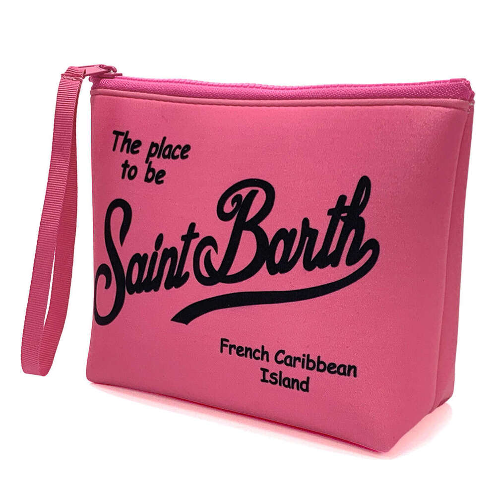 Hot Selling Diving Material Makeup Large Capacity Waterproof Storage Toiletry Bag Women's Handbag Striped