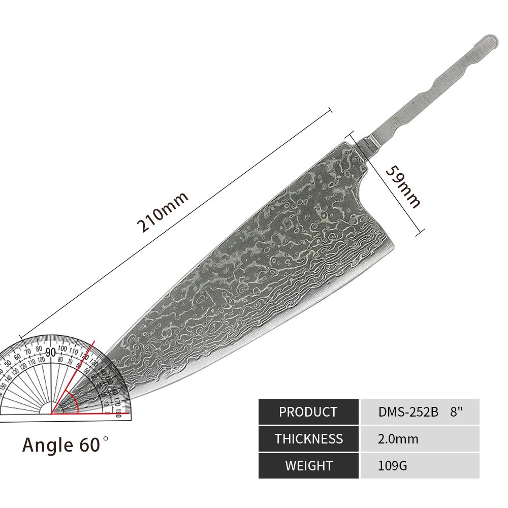 Amber Knife High Quality Kitchen Tools Blade Japanese Damascus Steel Very Good Price Global 250715