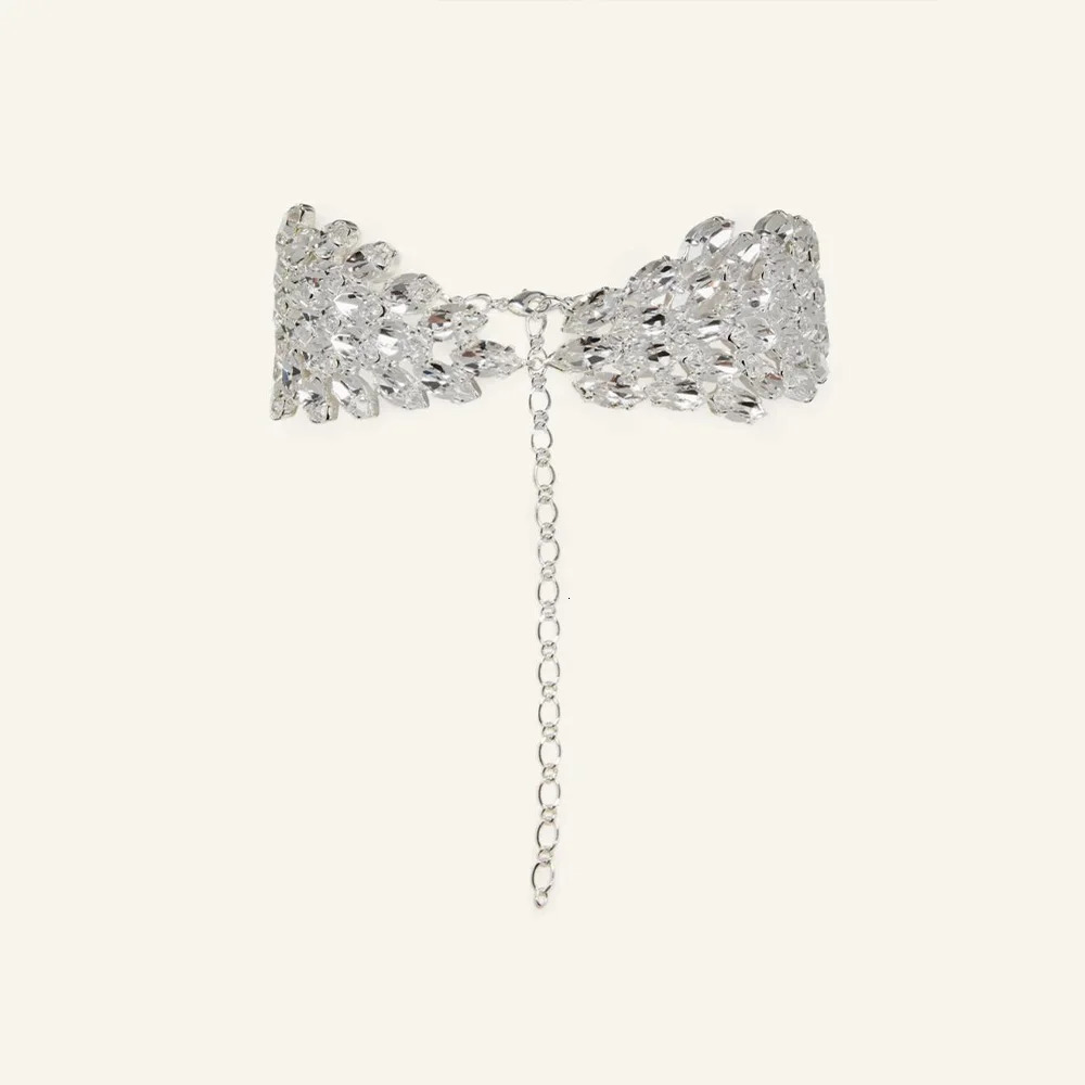 Stonefans Crystal Statement Choker Necklace Chain High Quality Women Symmetry Fashion Boho Rhinestone Collar Jewelry Gift 250716