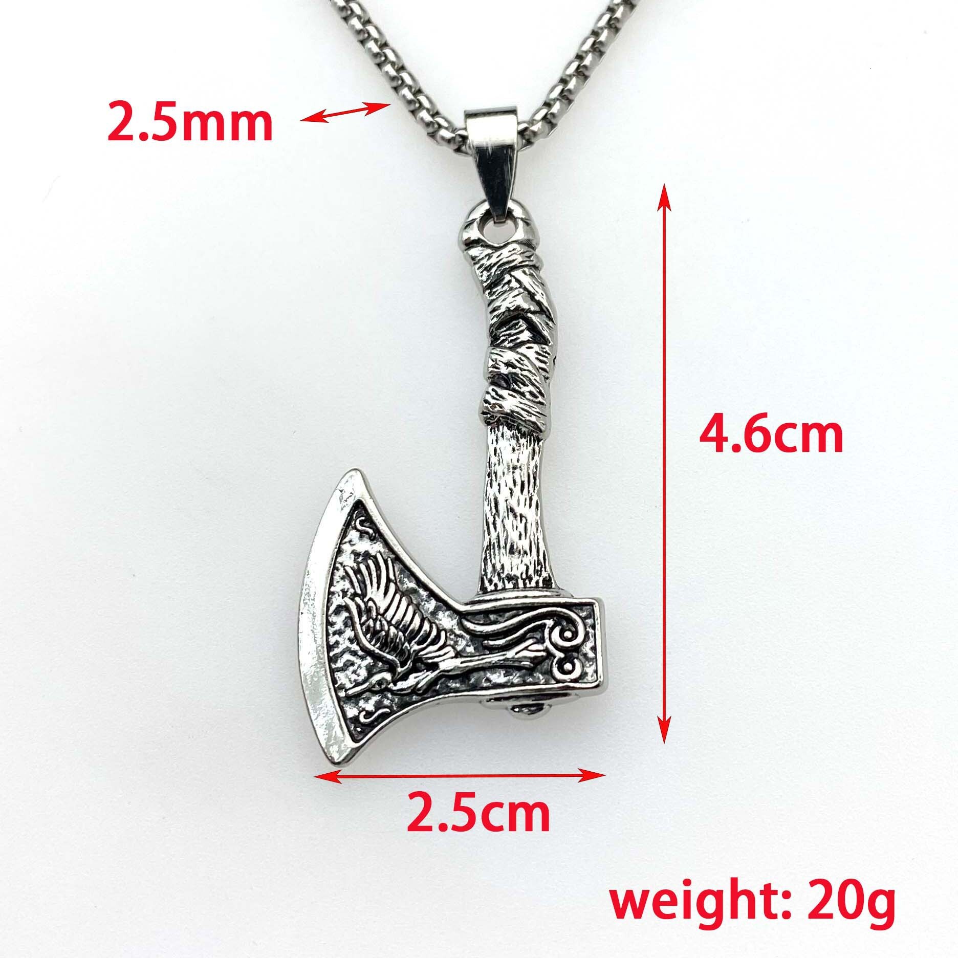 Luxury Jewelry Designer Jewelry Cross-border Hot-selling European And American Viking Pirate And Celtic Axe Alloy Pendant Stainless Steel Necklace Acc
