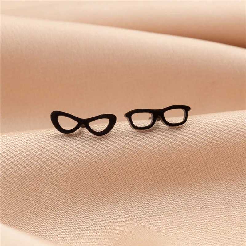 Unique Funny Glasses Earrings for Women Men Personality Metal Sunglasses Shaped Stud Earrings Asymmetry Jewelry Earrings y250715