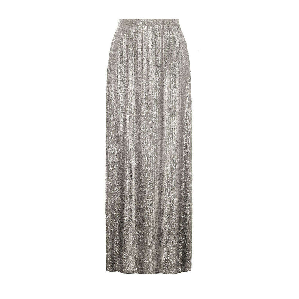 New Women's Street Fashion Long Sexy Hot Girl Sequin Midi Skirt B5