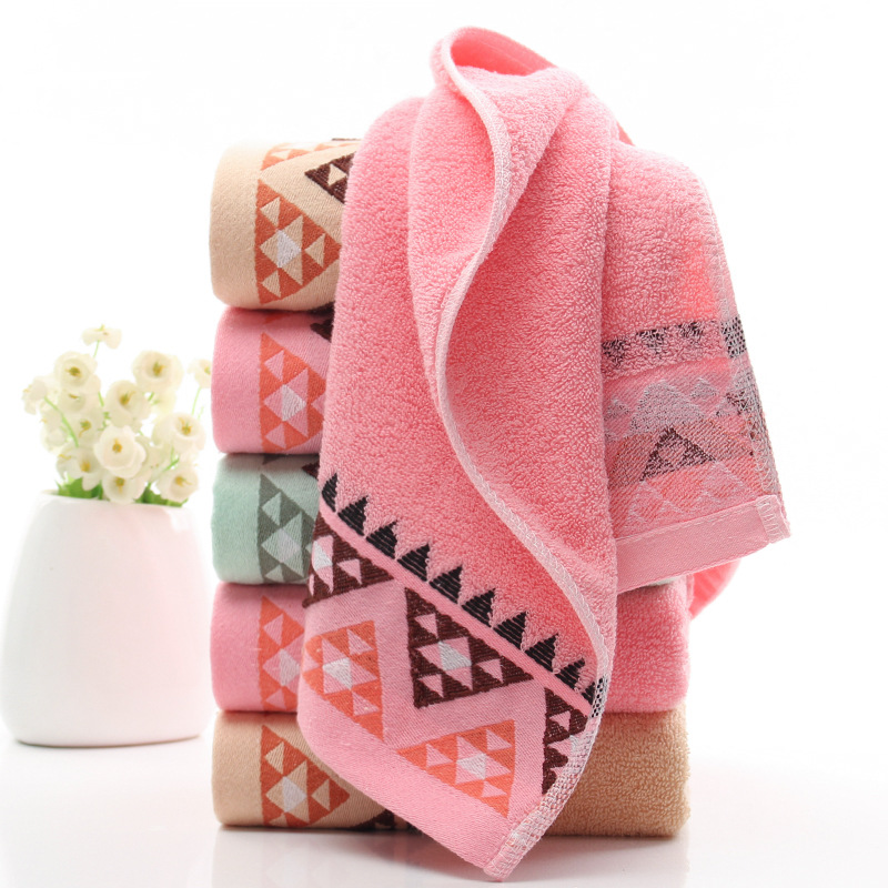 8 pieces Pure Cotton Towel 33x74cm Embroidered Towels For Adults Quick-Dry Thicken Soft Face Towels Absorbent