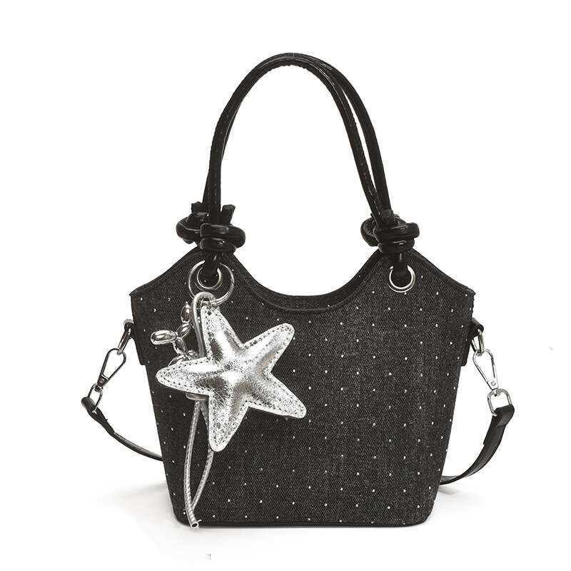 High-End Handheld Small Tote for Women 2025 New Fashion Exquisite Single Shoulder Bucket Super Popular Niche Crossbody Bag