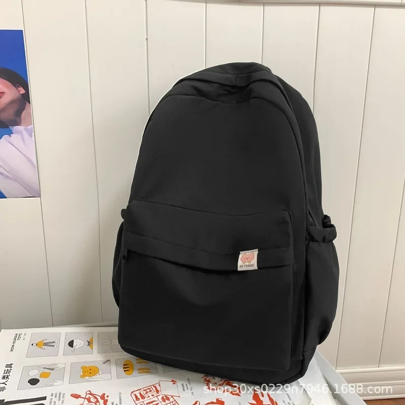 Waterproof Nylon Women Backpack Female Travel Bag Backpacks Schoolbag for Teenage Solid Color Bookbag Mochila Bookbag 250714