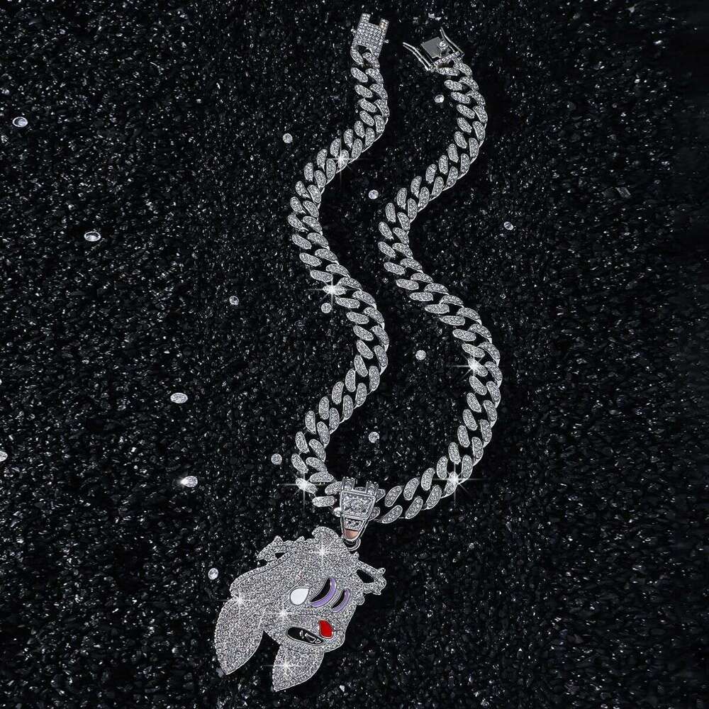 Creative Full Dia Personality Style Cartoon Pendant Hip-Hop Punk