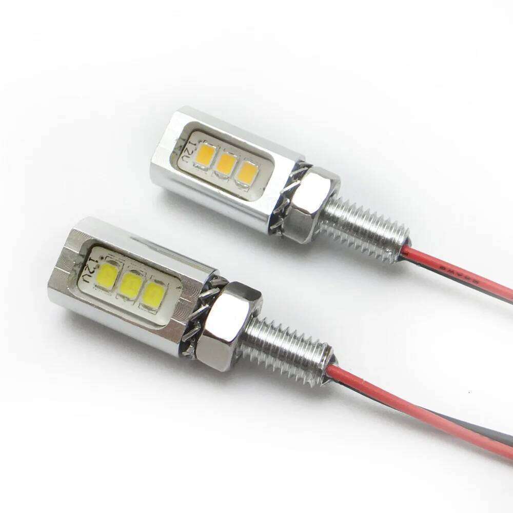 2pcs 12V 24V Car Motorcycle License Number Plate Lights Lamp Auto Tail Front Screw Bolt Bulbs Source
