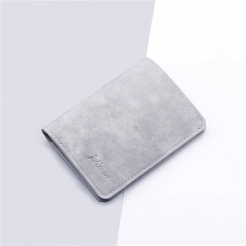 2025 New Style Mini Thin Men Mens Purse Coin Pouch Card Holder Short Vertical Pu Leather Wallet ddmynov