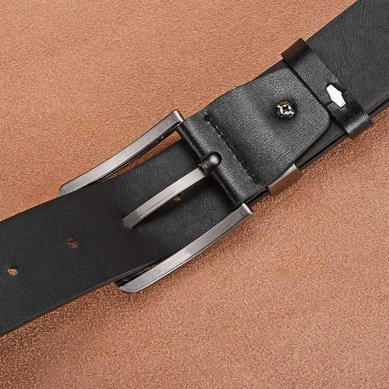 Leather For Mens High Quality Buckle Jeans Cowskin Casual Belts Business Cowboy Waistband W250717