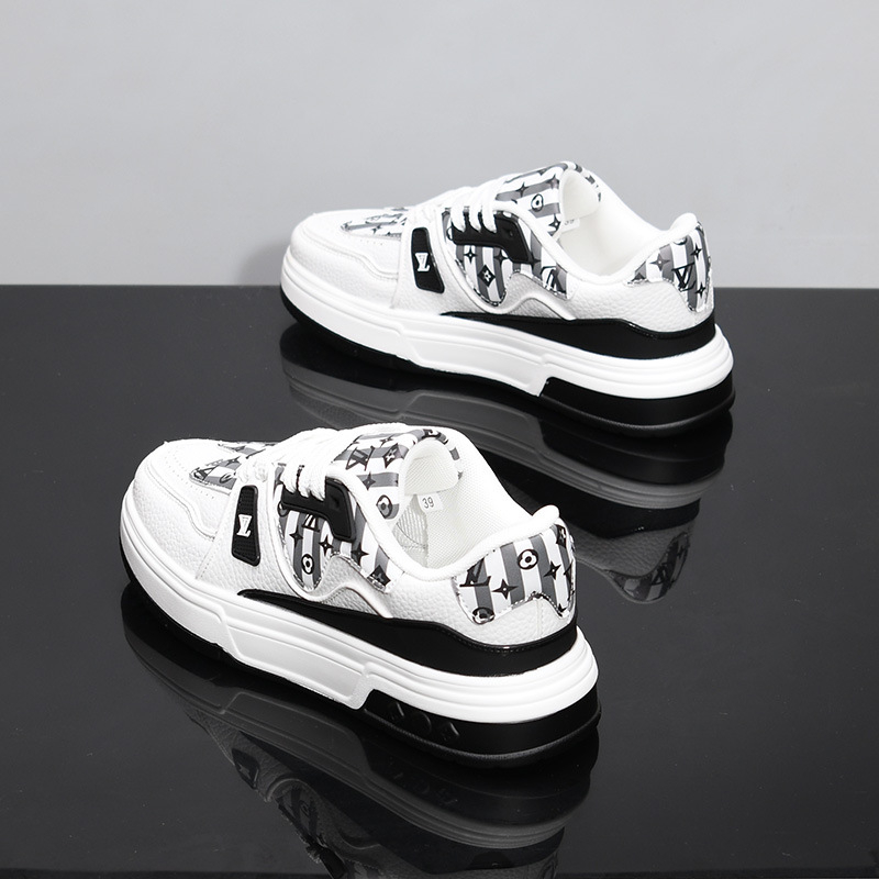 Designer Casual Shoes for men and woman free shipping New fashionable versatile thick soled height increasing shoes size 35-44