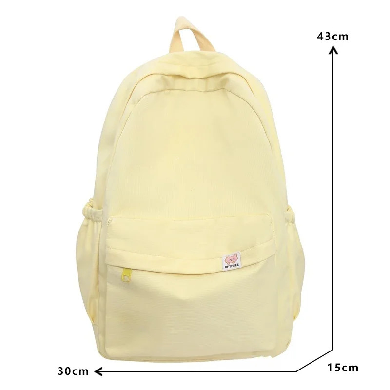 Waterproof Nylon Women Backpack Female Travel Bag Backpacks Schoolbag for Teenage Solid Color Bookbag Mochila Bookbag 250714