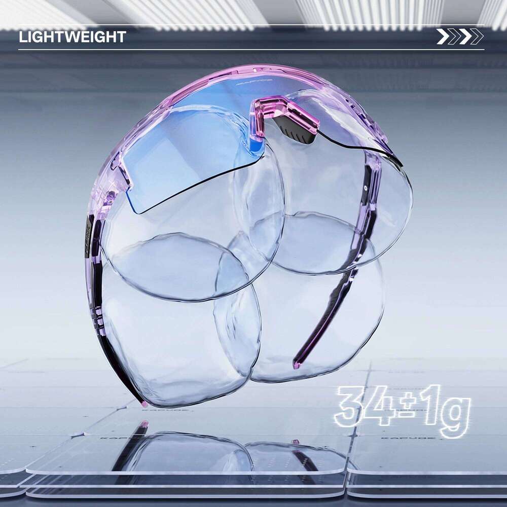 KAPVOE Photochromic Cycling Sunglasses Women Night Sports Glasses MTB Bicycle Riding Bike Equipment UV400 Outdoor Camping Mask