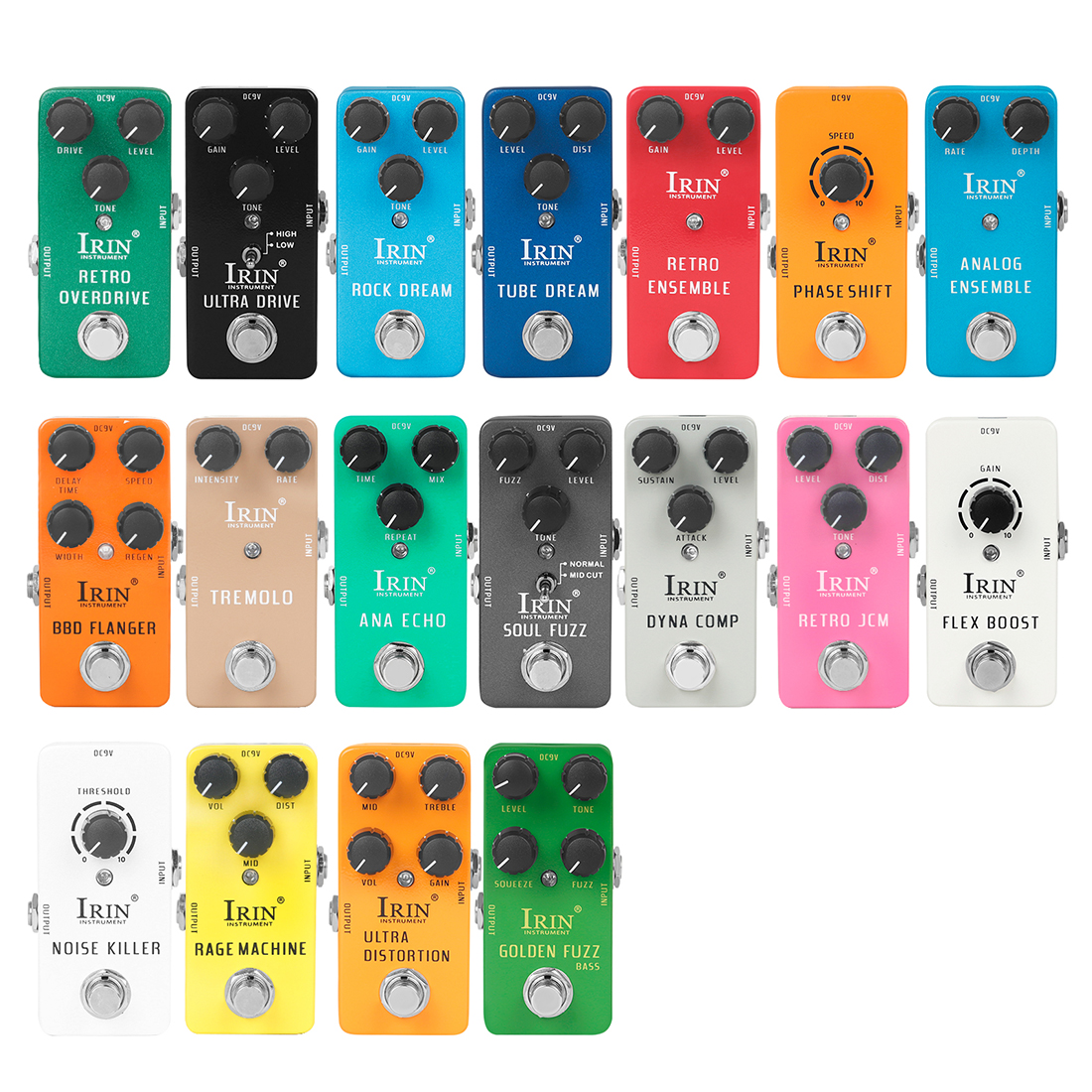 IRIN Wholesale Factory Anger Machine Soul Blur ANA Echo Electric Guitar Bass Multi Tone Guitar Effect Pedal