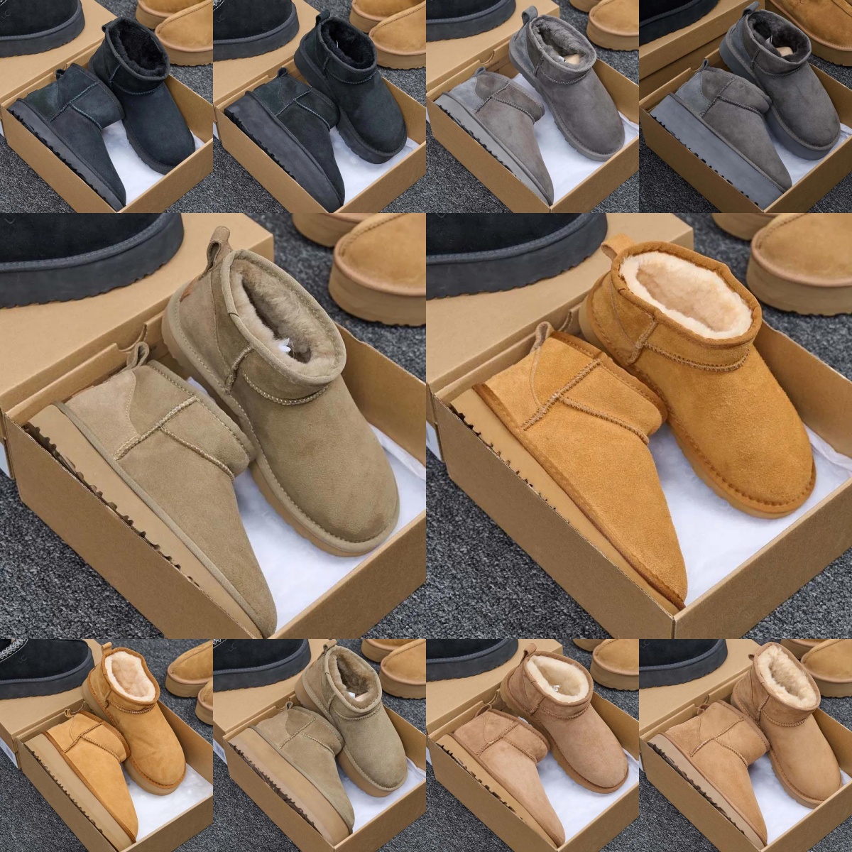 Free shipping Winter Warm Flat Fur Slippers womens Faux Suede Fluffy Furry Home Slides women Non Slip indoor or Cotton Shoes mens designer sliders 35-45