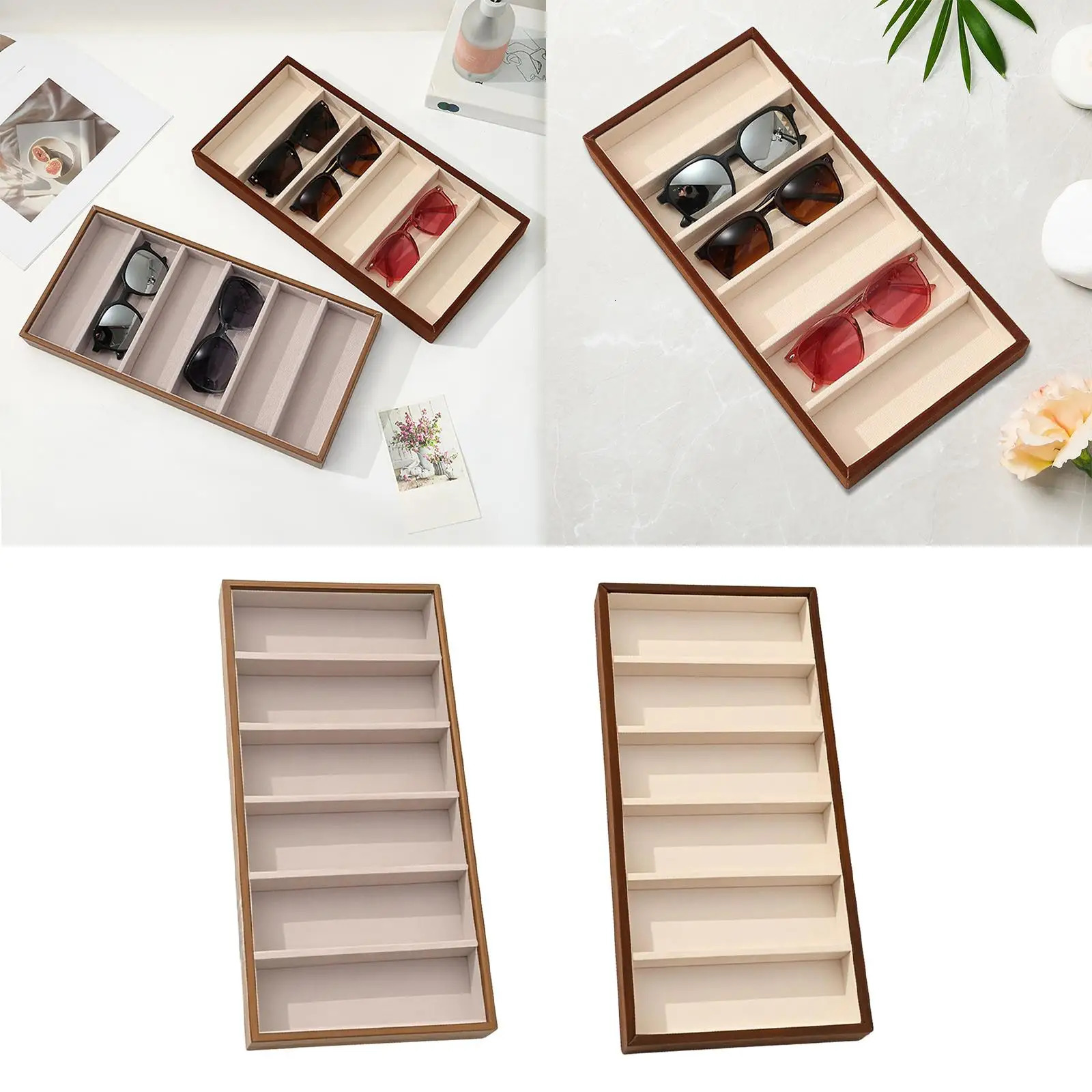 Sunglasses Organizer Tray Eyeglasses Holder for Drawer Desktop Household 250716