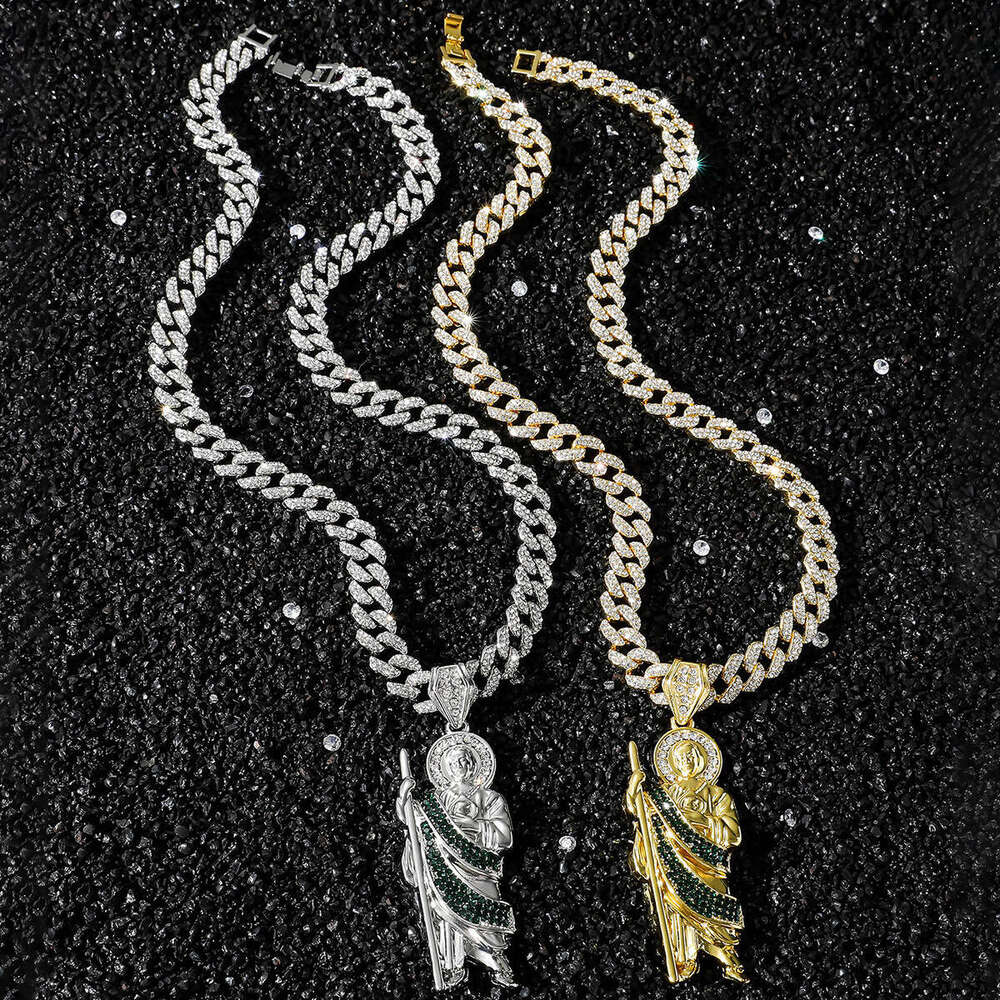 Style Saint Jude Pendant New Hip-Hop Creative Religious Statue Necklace Personality