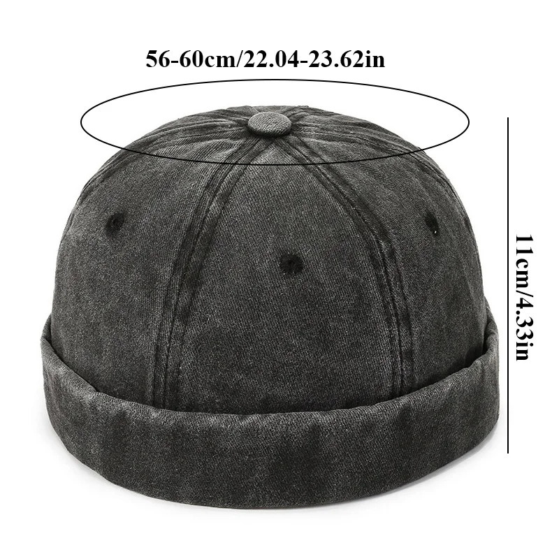 Brimless Men Hat Docker Hat Beanie Sailor Hats Cap Cotton Breathable Spring Autumn hat Retro Adjustable Women Hip Hop Hat 250717
