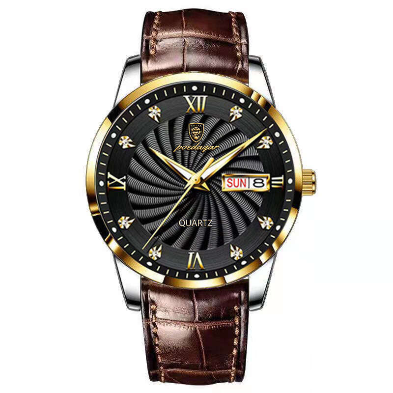 DHwatches Swiss Brand Waterproof Luminous Men's Watch Calendar Quartz Wristwatch TikTok Live