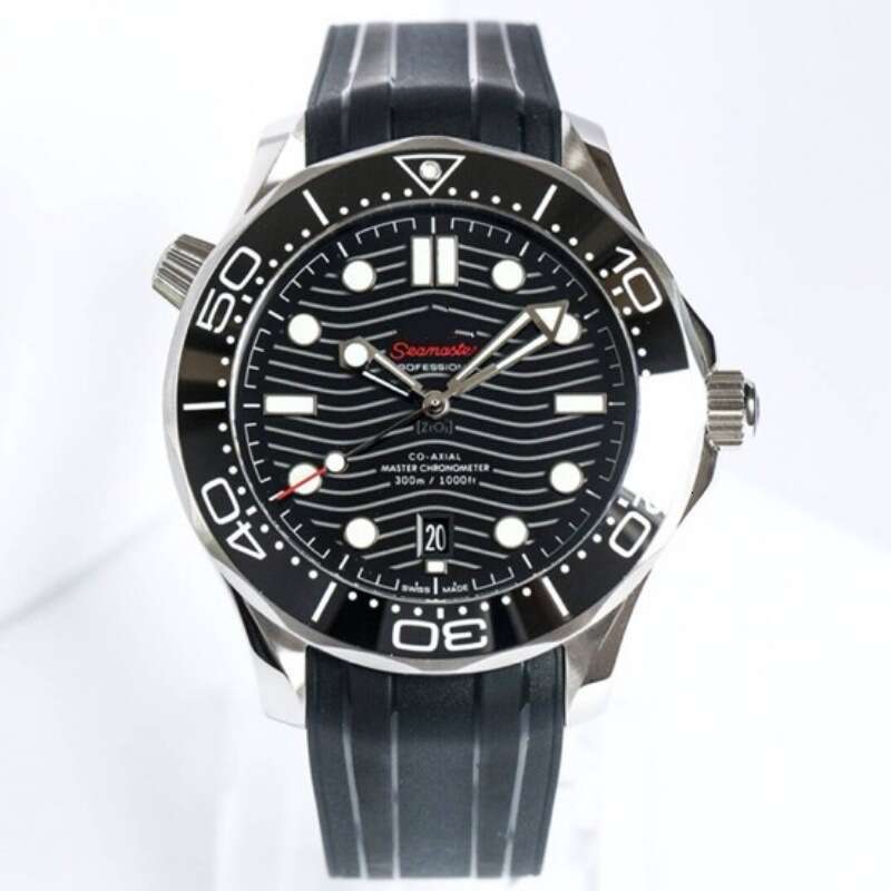omego designer watch 300 Fully Automatic watches men Mechanical luxury watch Ceramic Bezel Diving Luminous Rubber Mens Watch women om sea master Automatic watch