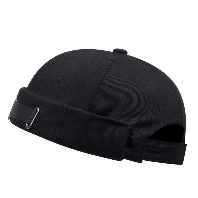 Vintage Brimless Hat Breathable Shark Beanie Hat Cotton Retro Men Adjustable Docker Cap Literary Sailor Cap Women Hip Hop Hat 250715