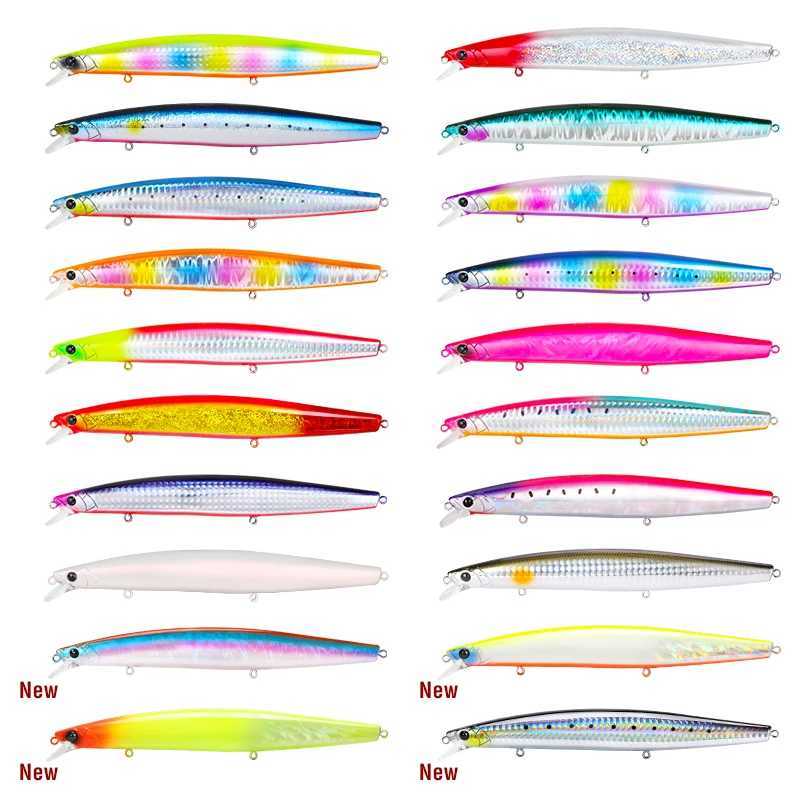 TSURINOYA STINGER 163S Ultra Long Casting Sinking Saltwater Minnow 163mm 34.2g Sea Fishing Lure Artificial Large Hard Baits Z250717
