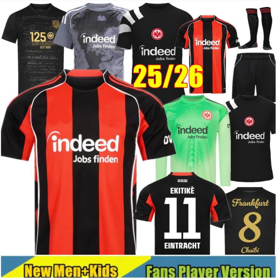 25 26 Eintracht Frankfurt Soccer Jerseys 2025 2026 M.GOTZE KOSTIC SOW KLAMMERS HINTEREGGER KAMADA BORRE 125TH shirt RODE ACHE MAN Football Uniform man kids