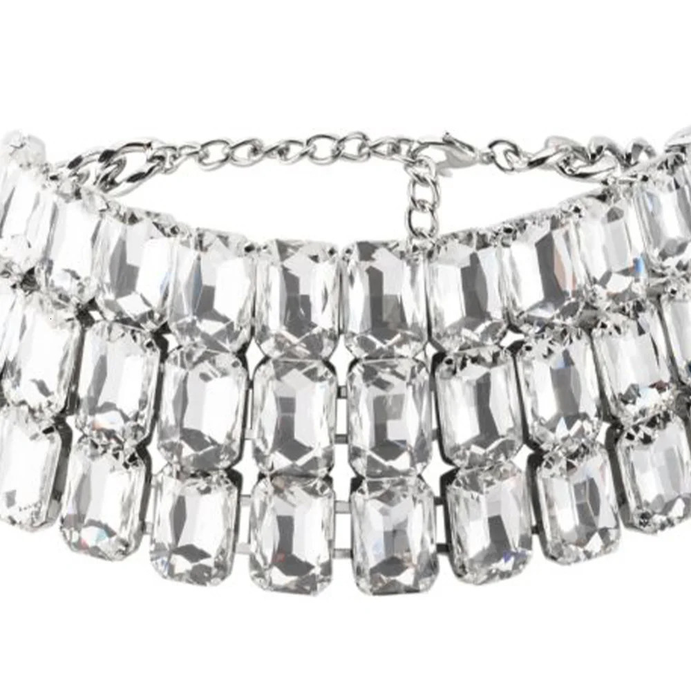 Stonefans Multilayer Crystal Choker Square High Quality Exaggerate Party Accessories Statement Jewelry Necklace for Women 250716