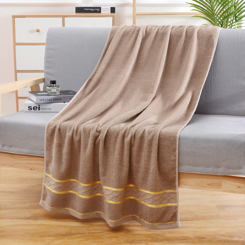 2 extra-large 100% pure cotton bath towel for adults unisex highly absorbent suitable for cycling and available for customization