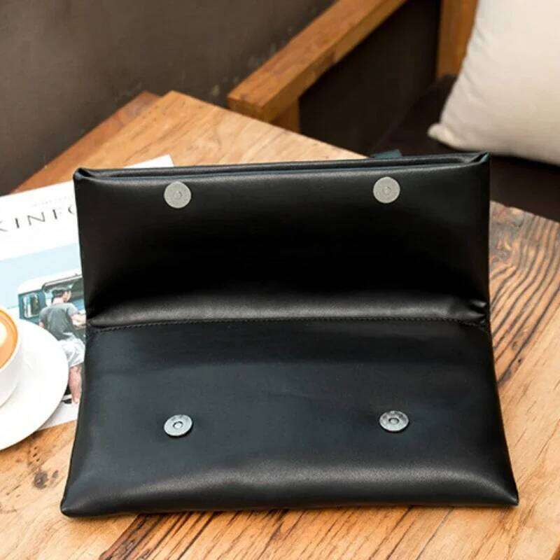 Genuine Leather Clutch Popular Women's Handbag New Style Feminine Temperament Fashion Grab Envelope Ladies' Shoulder Bag