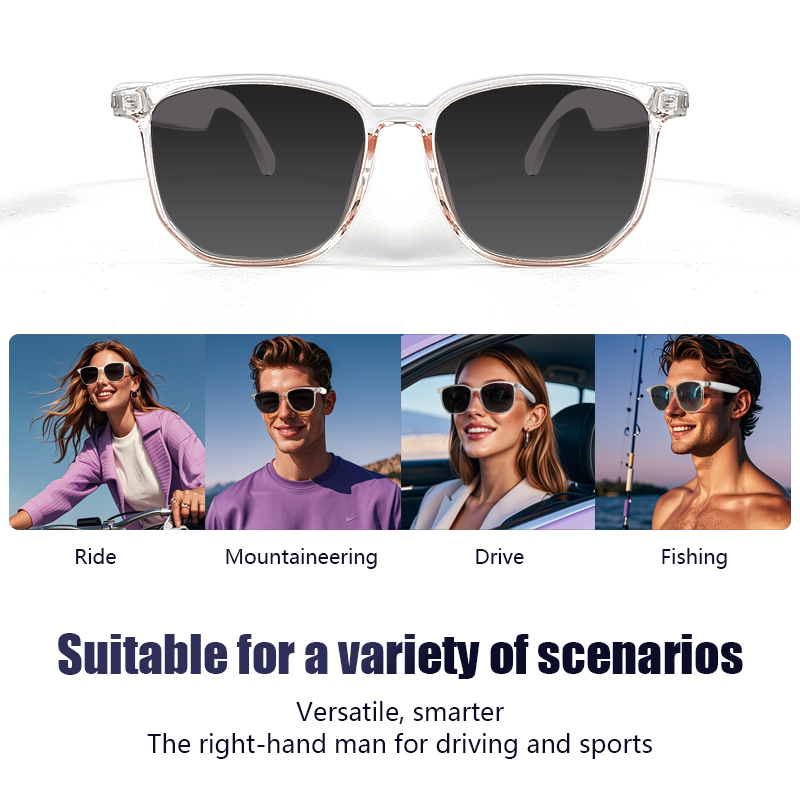 Smart glasses Bluetooth call voice assistant music listening glasses smart sports polarized sunglasses men anti-blue light designer sunglasses for wom