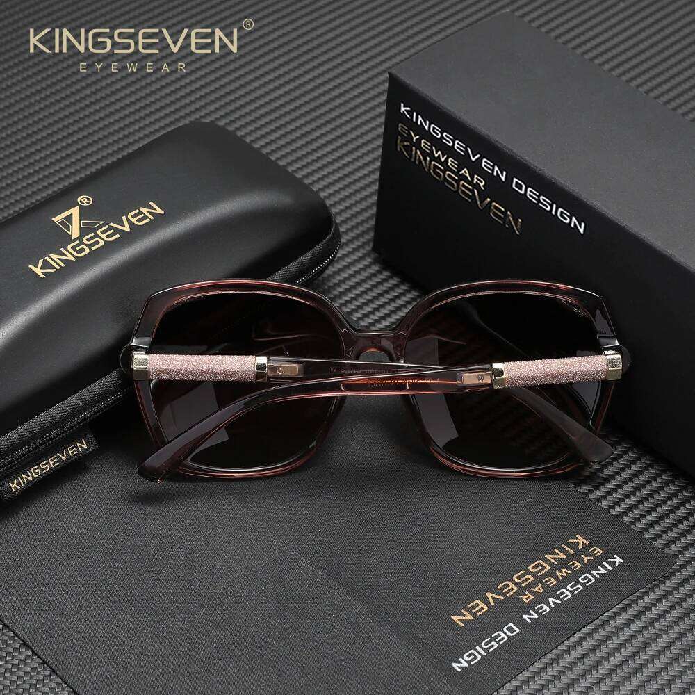 KINGSEVEN Oversized Sunglasses For Women Travel Glasses Polarized UV400 Sun Shades for Lady Eyewear Accessory