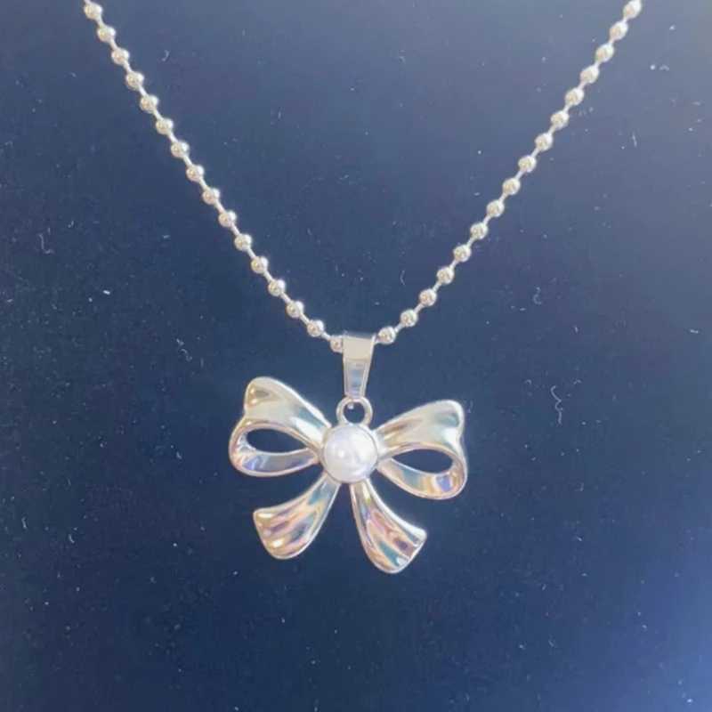 10pcs Stainless Steel Romantic Flower Floral Pendant Necklace French Retro Clavicle Chain Elegant Daily Wear For Women XJ250717