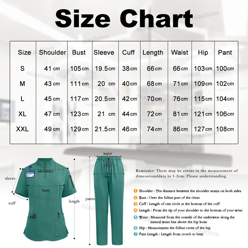 Niaahinn Scrub Uniforms Clothing for Women Sell Multi-color Veterinary Pet Hospital Dental Clinic Work Wear 250715