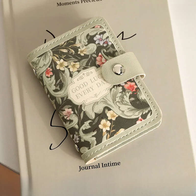 2024 New Flower Women's Oil Painting Multi slot Bank Certificate Bag Large Capacity Card Pack #6 ddmykukumalu