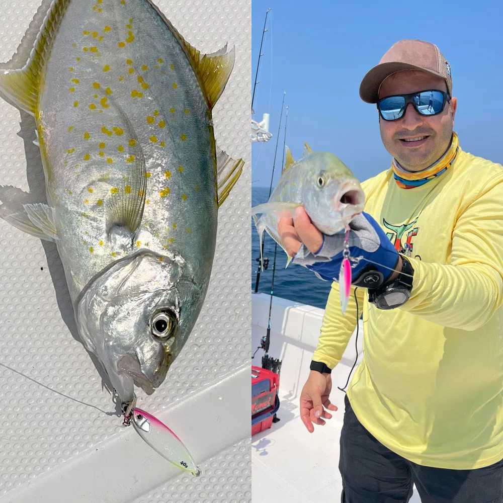 FSTK New Glow Fishing Lure Casting Tuna15g30g40g60g Slow Pitch Jig Sea Bass Salterwater Inshore Artificial Bait with Assist Hook Z250717