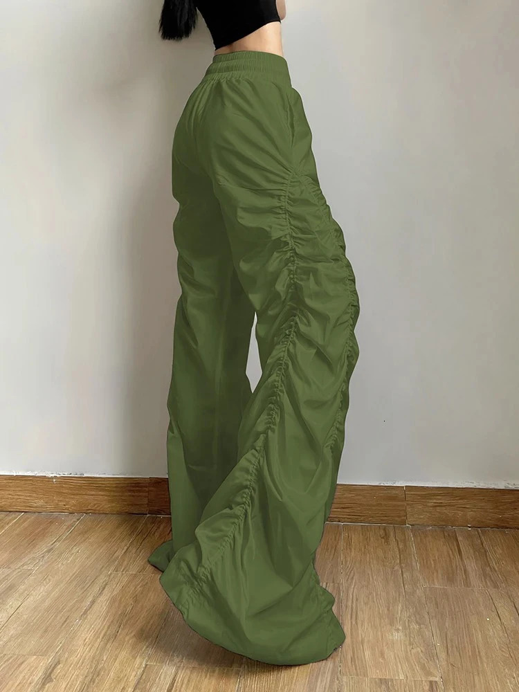 Fashion Trend Personalized SelfConfidence AvantGarde Cool AllMatch Casual Loose Girl High Waist Wide Leg Lantern Pants 250704