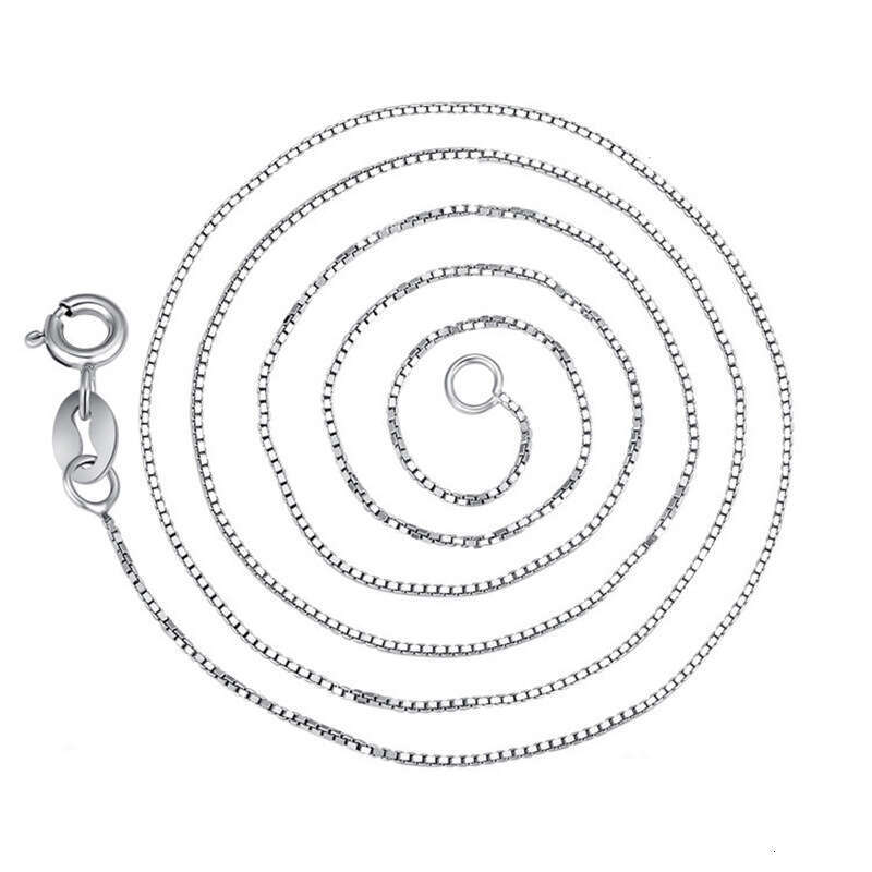 Korean Fashion Trendy Collarbone Necklace For Women, Pure Sier Versatile Box Chain 45Cm Shenzhen 1C4