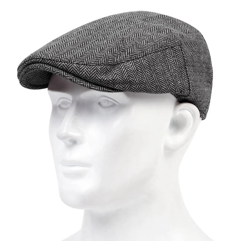 Character grid style beret hats fashion outdoor windproof cold hat mens and womens universal cap cotton warm caps 250716